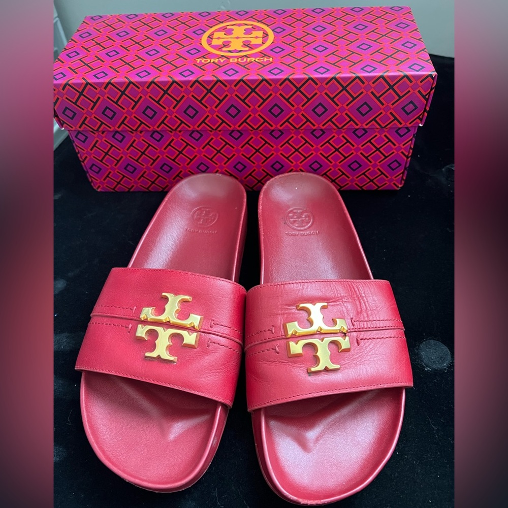 NEW IN BOX TORY BURCH SLIDES
